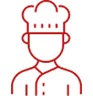 Fond rouge uni.